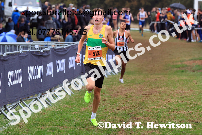 Junior Mens 2024 National Cross Country Relays, Berry Hill Park, Mansfield.   Photo: David T. Hewitson/Sports for All Pics